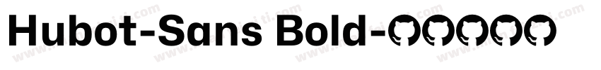 Hubot-Sans Bold字体转换